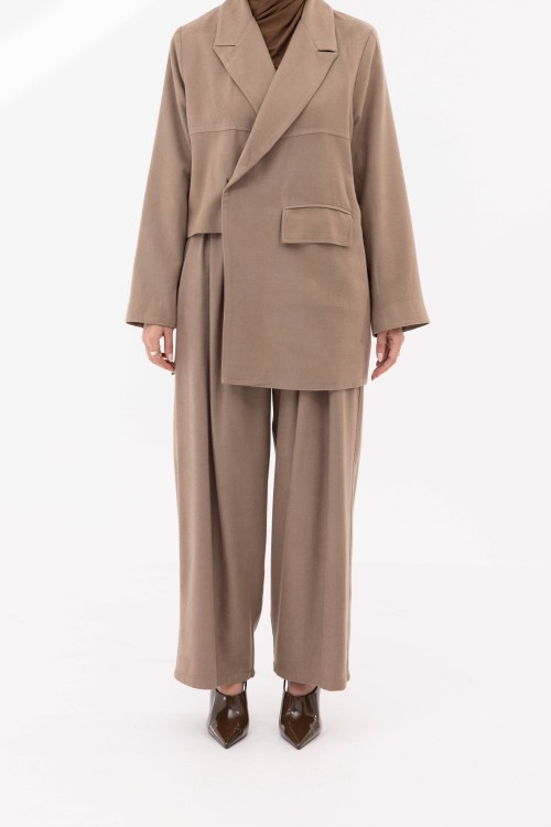 Ensemble Izza Winter taupe