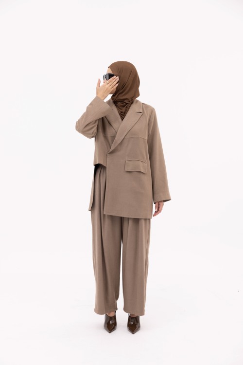 Ensemble Izza Winter taupe