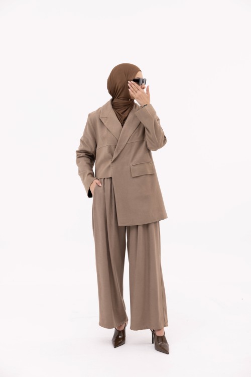 Ensemble Izza Winter taupe