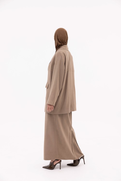 Ensemble Izza Winter taupe