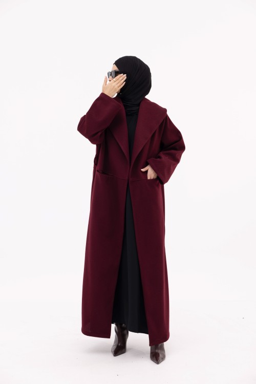 Manteau Célia burgundy