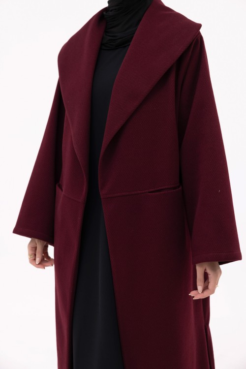 Manteau Célia burgundy
