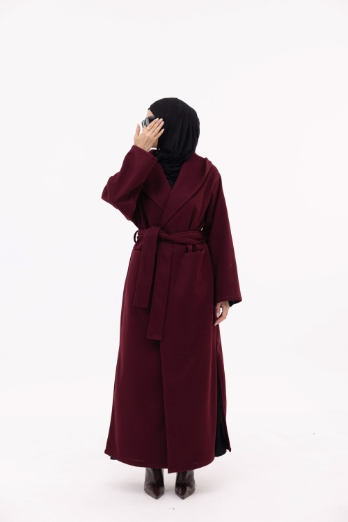 Manteau Célia burgundy