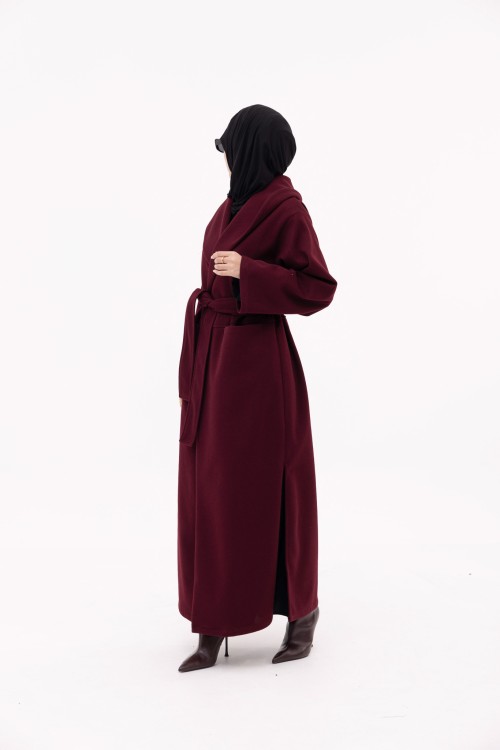 Manteau Célia burgundy