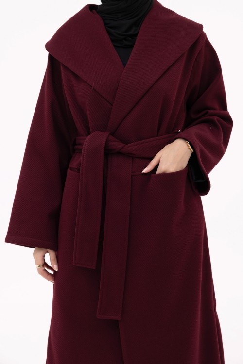 Manteau Célia burgundy