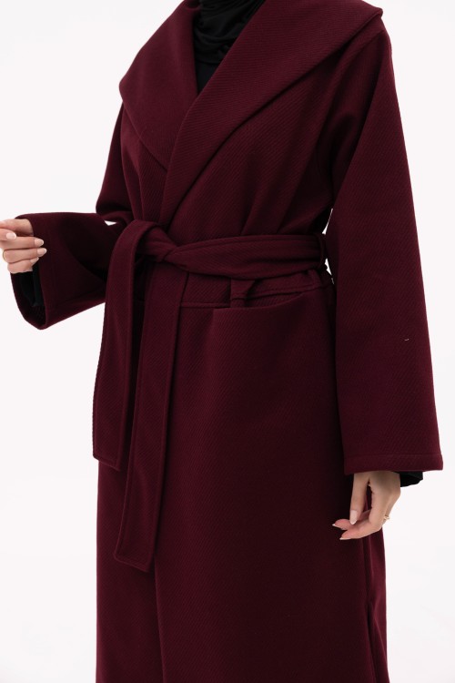 Manteau Célia burgundy