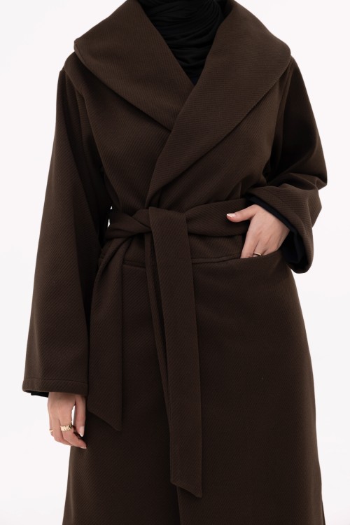 Manteau Célia marron