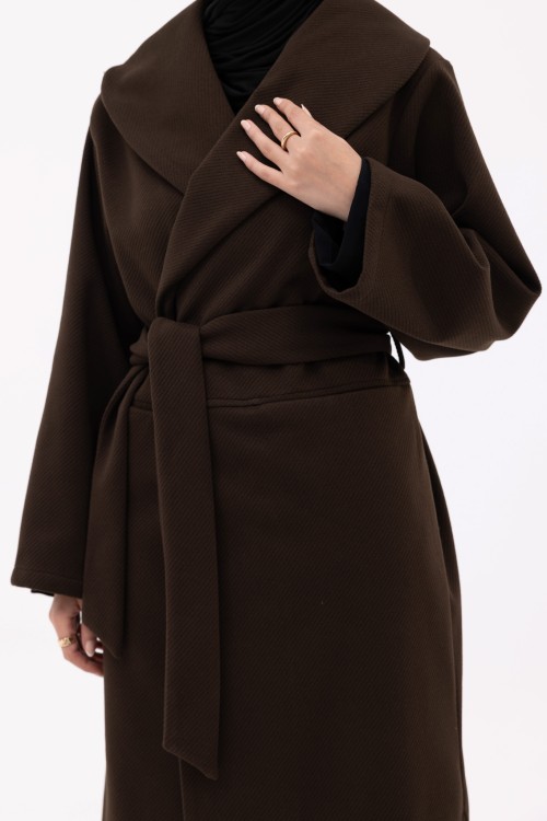 Manteau Célia marron