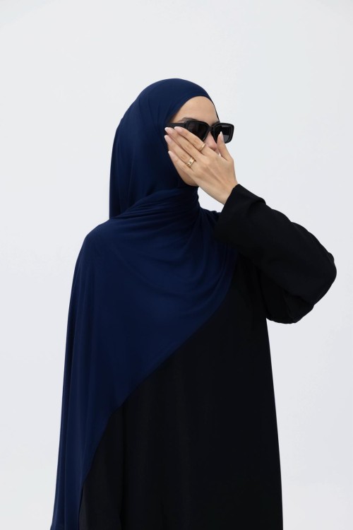 x  Hijab bleu nuit