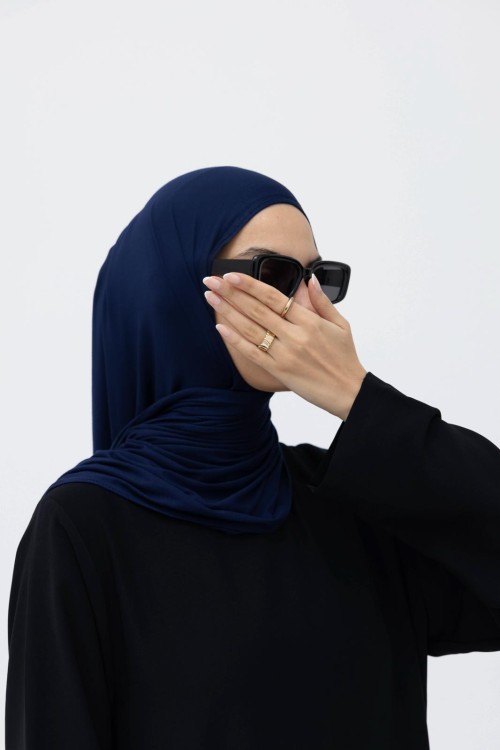x Hijab bleu nuit