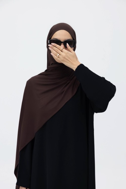 x  Hijab marron