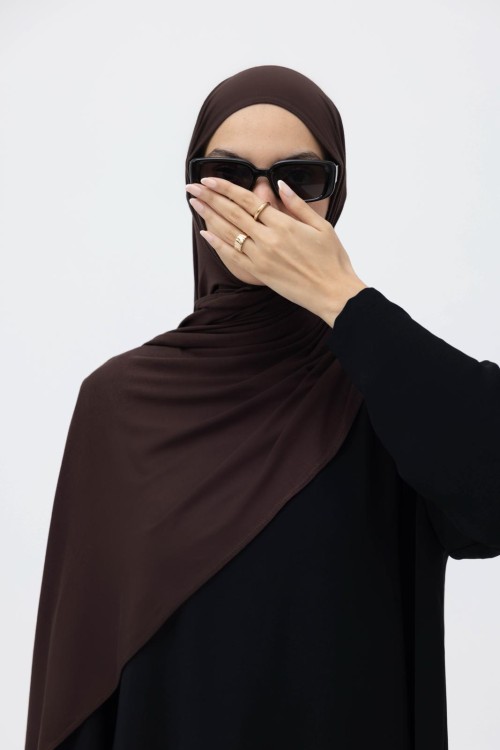 x  Hijab marron