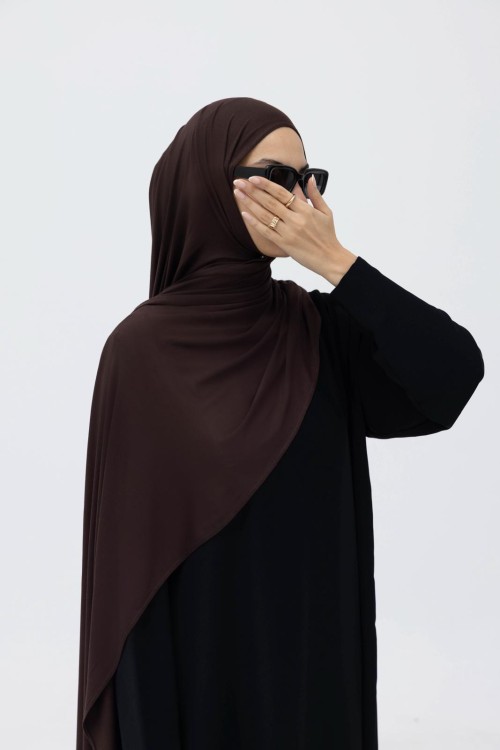 x  Hijab marron