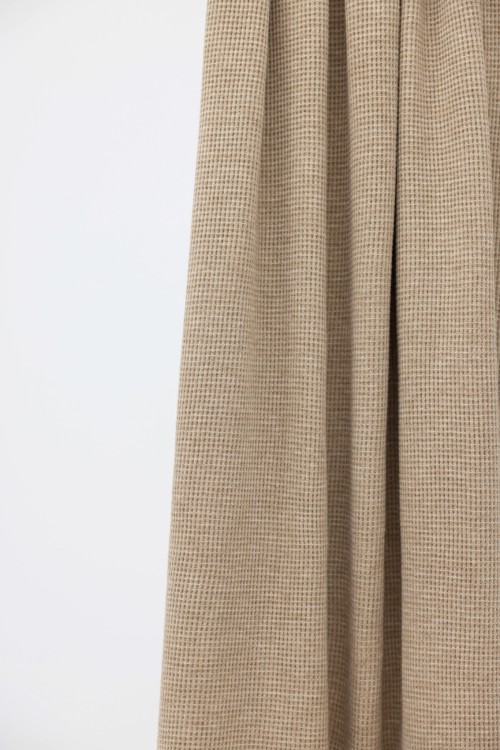 x  Echarpe en maille côtelée beige