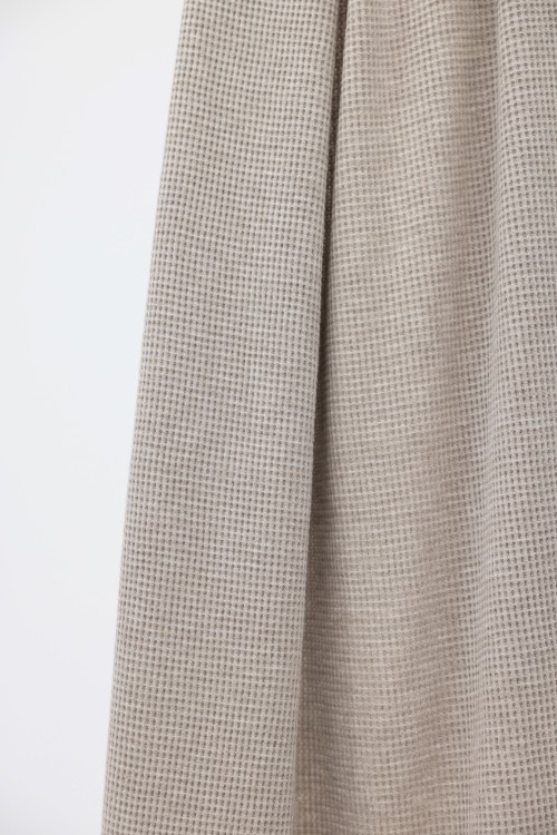 x  Echarpe en maille côtelée greige