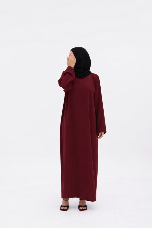 Sous Abaya Simple burgundy (manches longues)