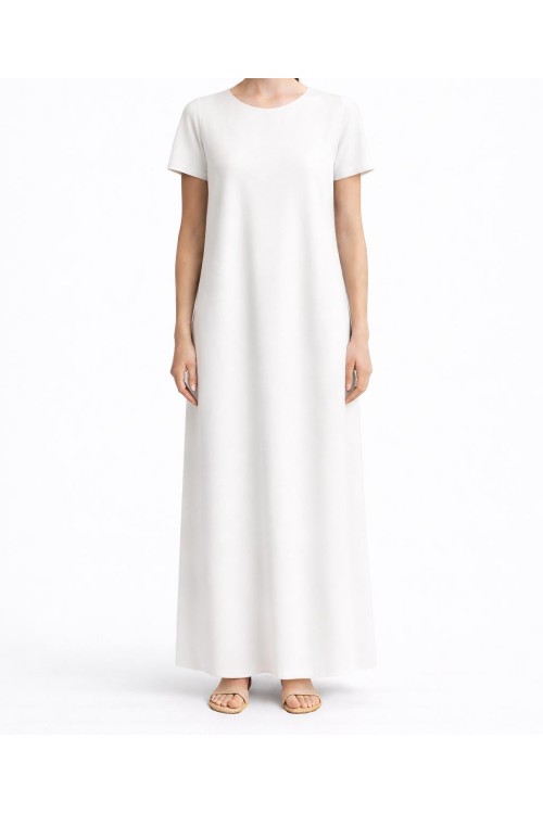 Sous Abaya Simple blanche (manches courtes)