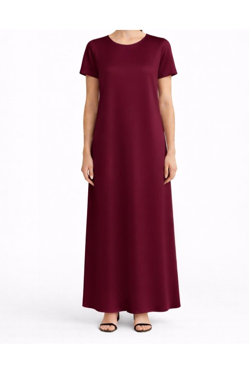 Sous Abaya Simple burgundy (manches courtes)
