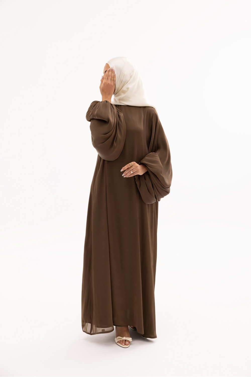 Erecha Robe Robe Ella Organza olive