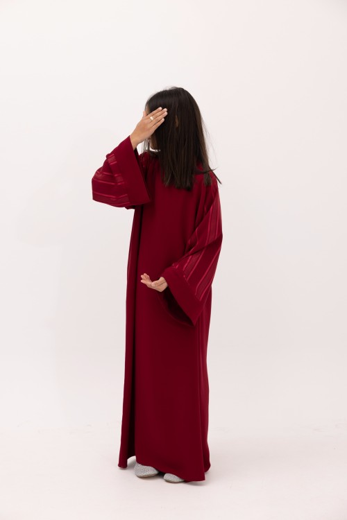 Robe Nouraya fille Burgundy