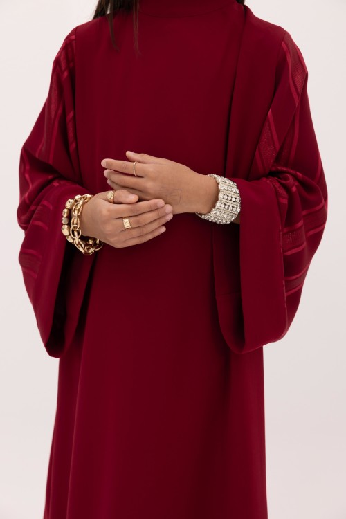 Robe Nouraya fille Burgundy