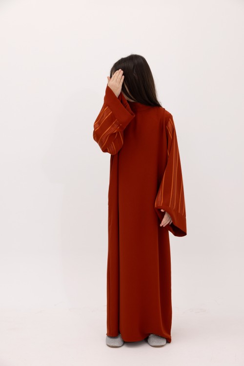 Robe Nouraya fille Terracotta