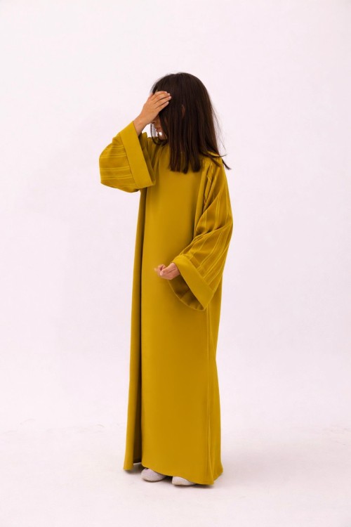 Robe Nouraya fille Lime