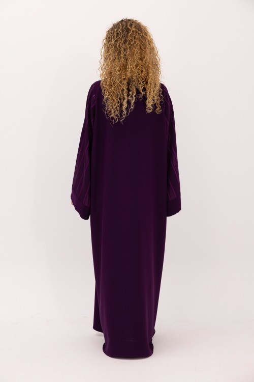 Robe Nouraya fille Aubergine