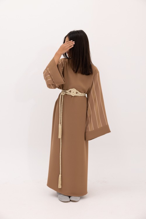 Robe Nouraya fille Noisette
