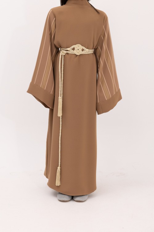 Robe Nouraya fille Noisette
