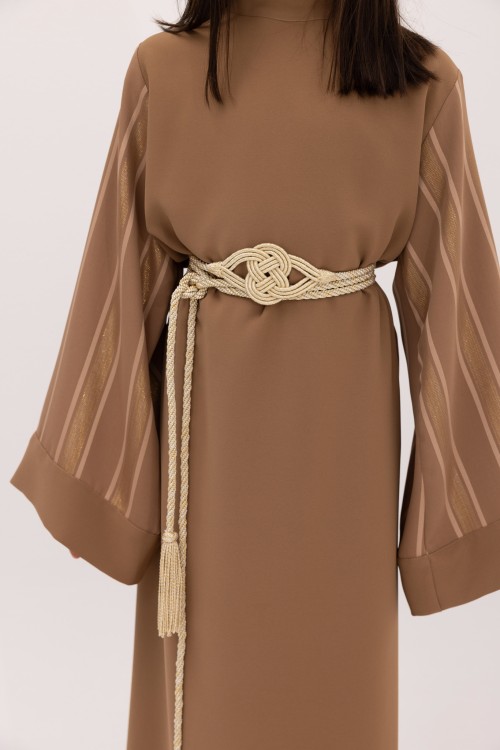Robe Nouraya fille Noisette