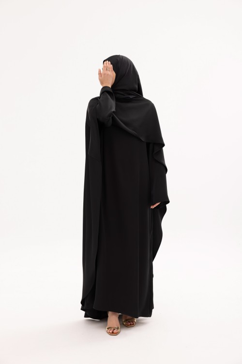 Robe Mina Noir Satiné