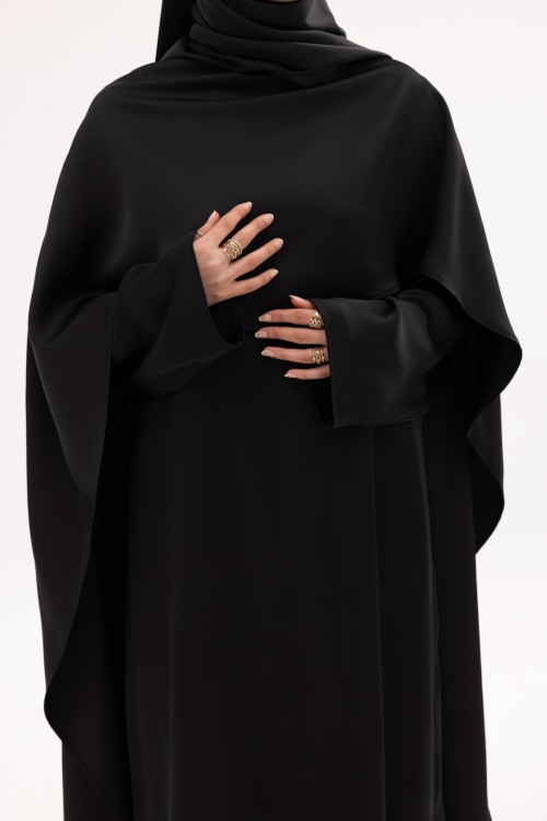 Robe Mina Noir Satiné