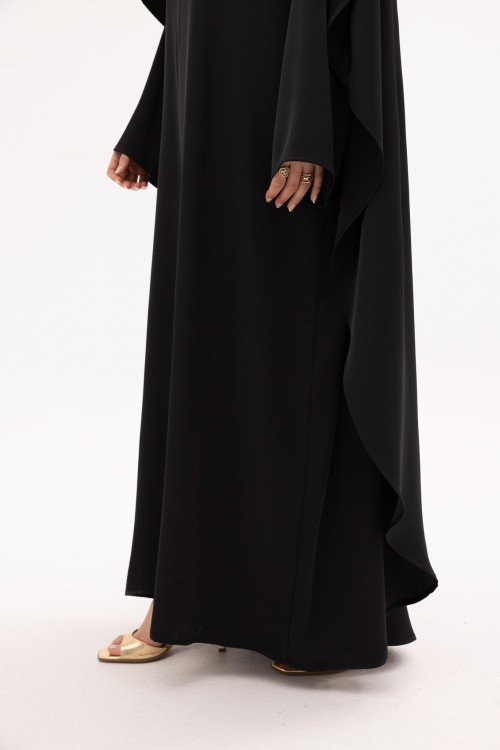 Robe Mina Noir Satiné