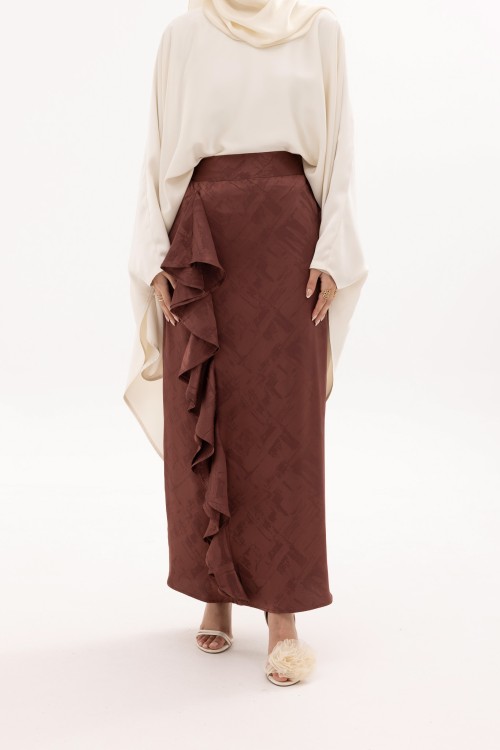 Jupe Milena Marron