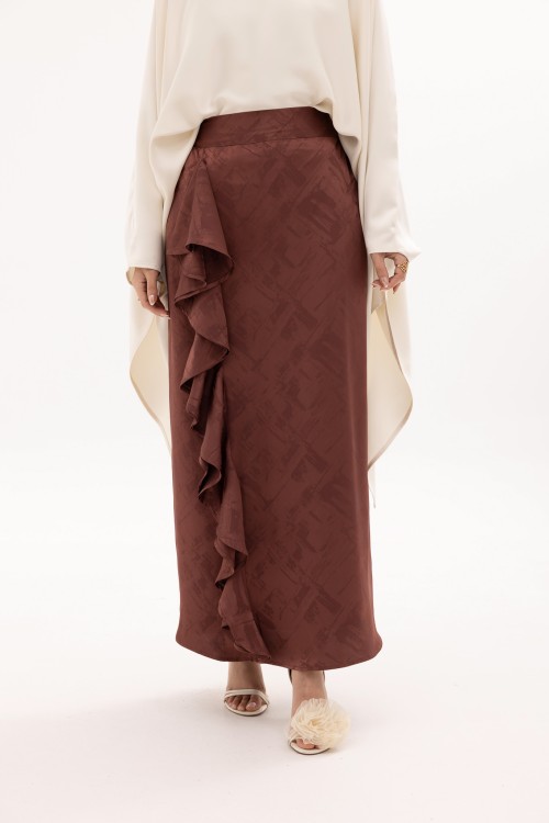 Jupe Milena Marron