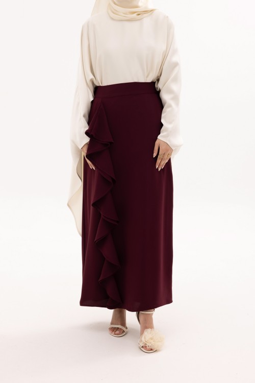 Jupe Milena Burgundy mate