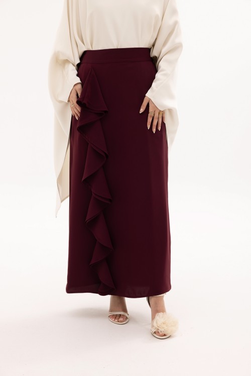 Jupe Milena Burgundy mate