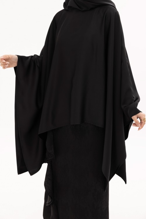 x Cape Milena Noir satiné