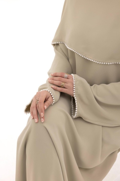 Robe Perla Vert amande