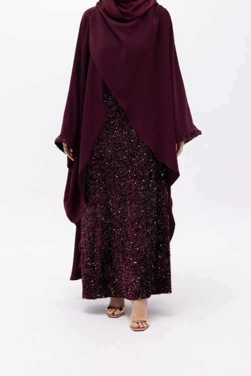 Ensemble Kamyla À sequin burgundy