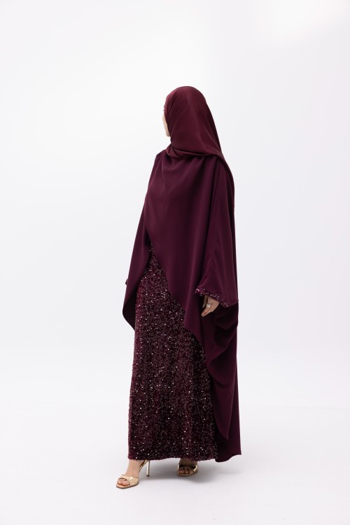 Ensemble Kamyla À sequin burgundy