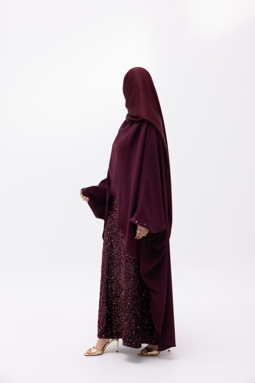 Ensemble Kamyla À sequin burgundy