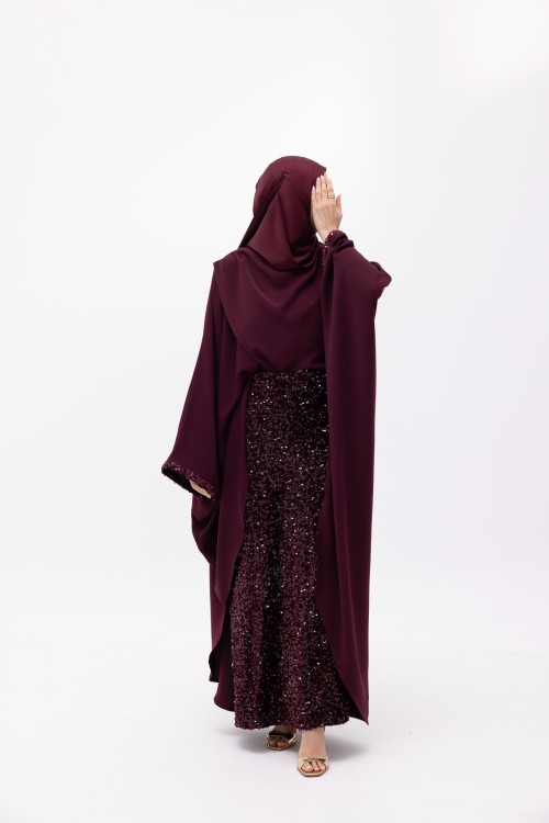 Ensemble Kamyla À sequin burgundy