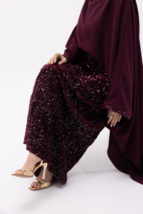 Ensemble Kamyla À sequin burgundy