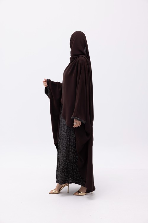 Ensemble Kamyla À sequin marron