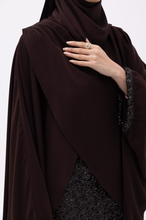 Ensemble Kamyla À sequin marron