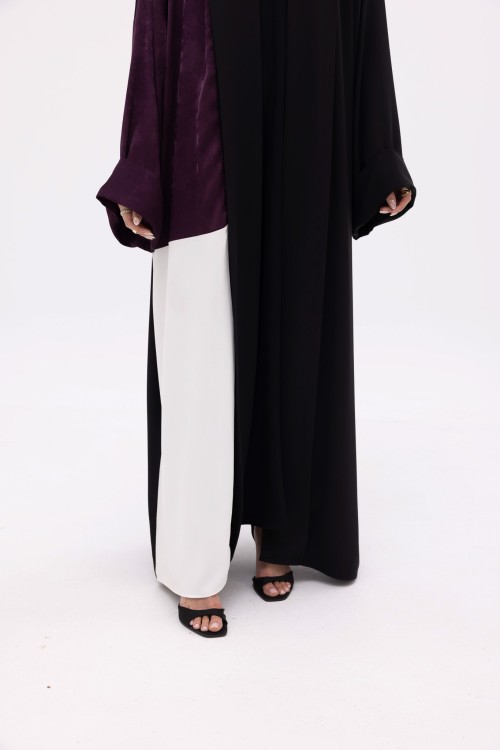 Abaya Ryhna Noir & aubergine