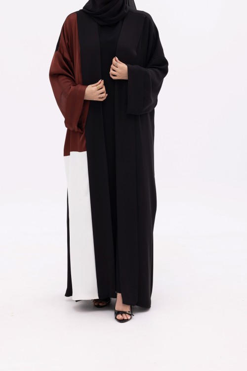 Abaya Ryhna Noir & brown