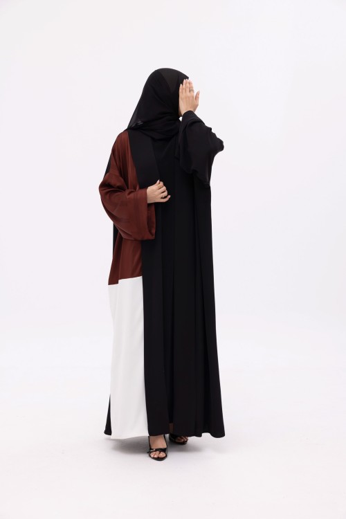 Abaya Ryhna Noir & brown